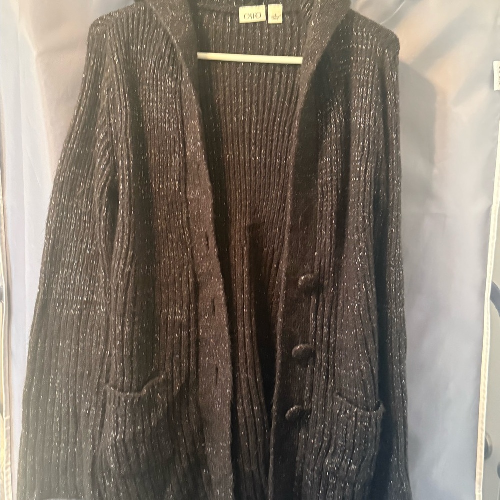 Cato brand  Black Sweater Cardigan